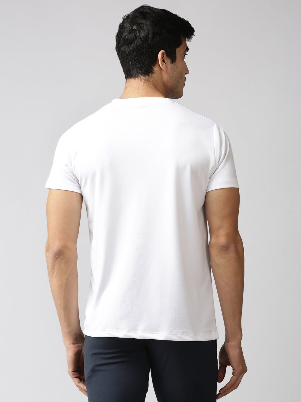 Slim Fit Half Sleeve Round Neck T-Shirt