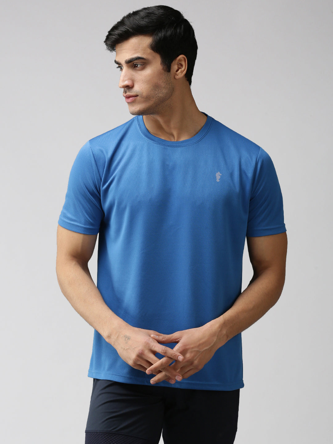Slim Fit Half Sleeve Round Neck T-Shirt