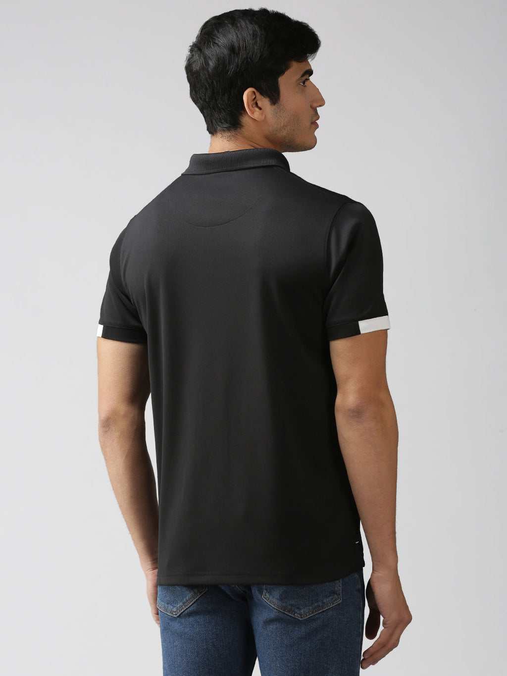 Slim Fit Polo Neck Half Sleeve T-Shirt