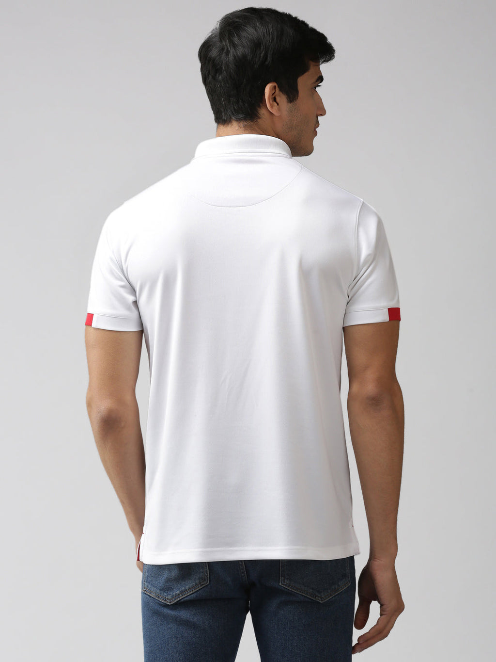 Slim Fit Polo Neck Half Sleeve T-Shirt