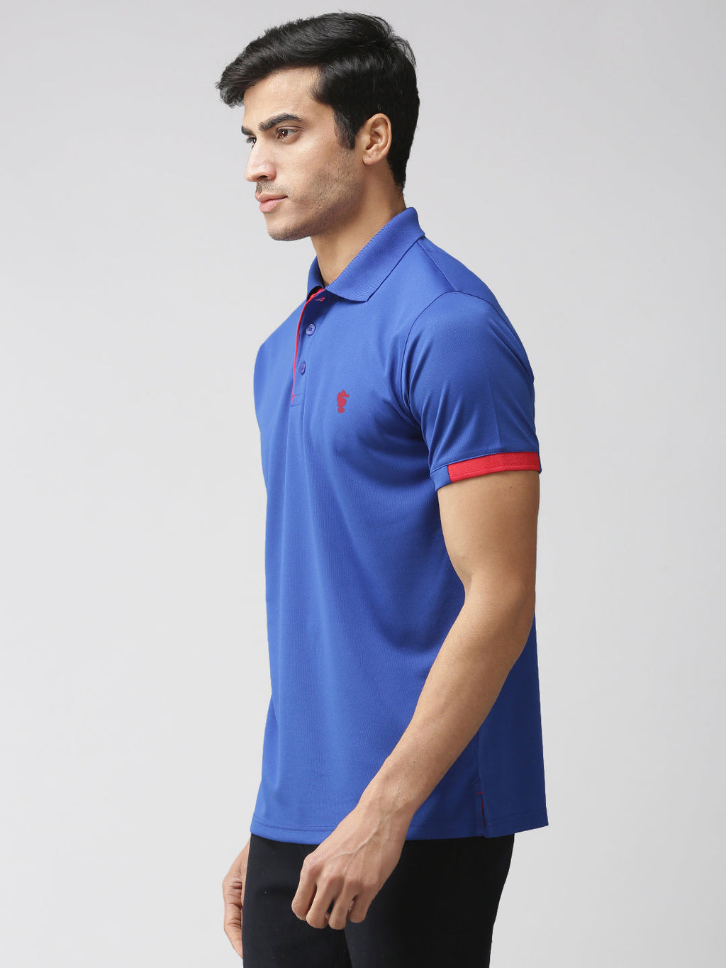 Slim Fit Polo Neck Half Sleeve T-Shirt