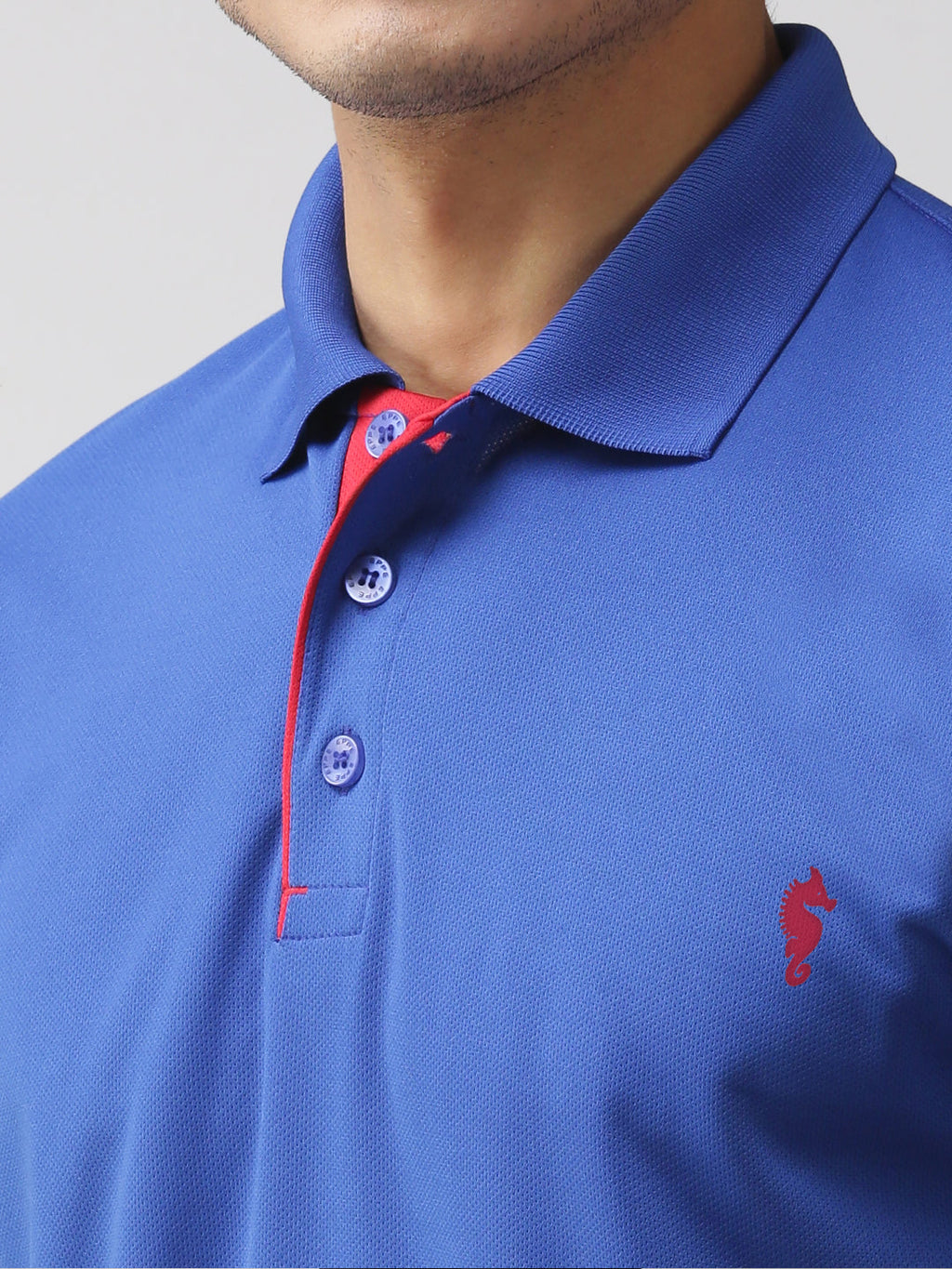 Slim Fit Polo Neck Half Sleeve T-Shirt