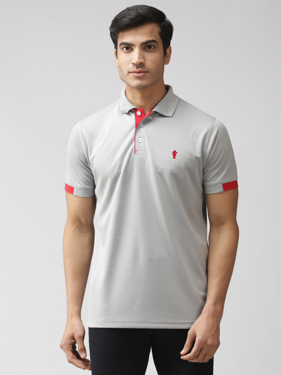 Slim Fit Polo Neck Half Sleeve T-Shirt