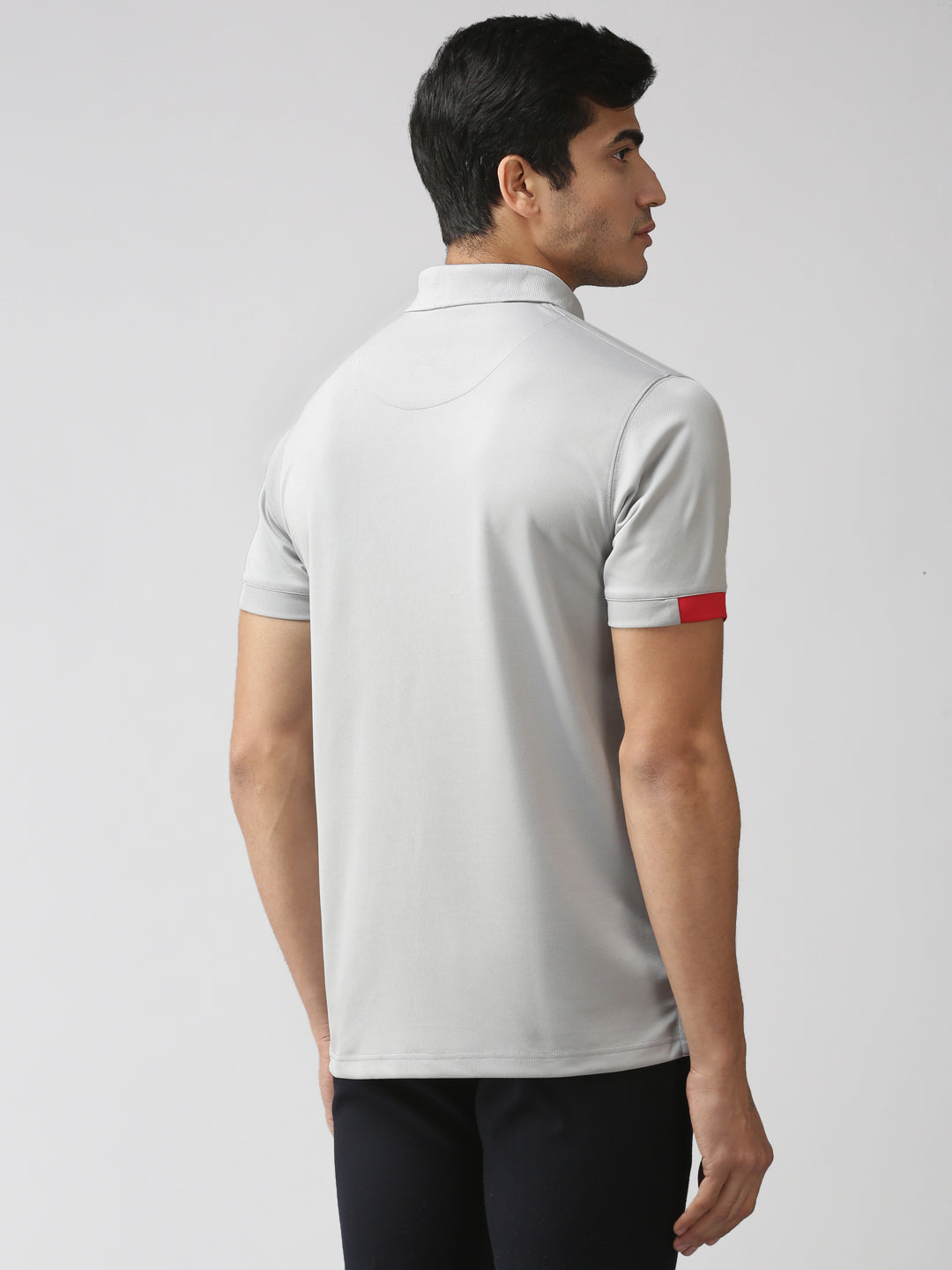 Slim Fit Polo Neck Half Sleeve T-Shirt