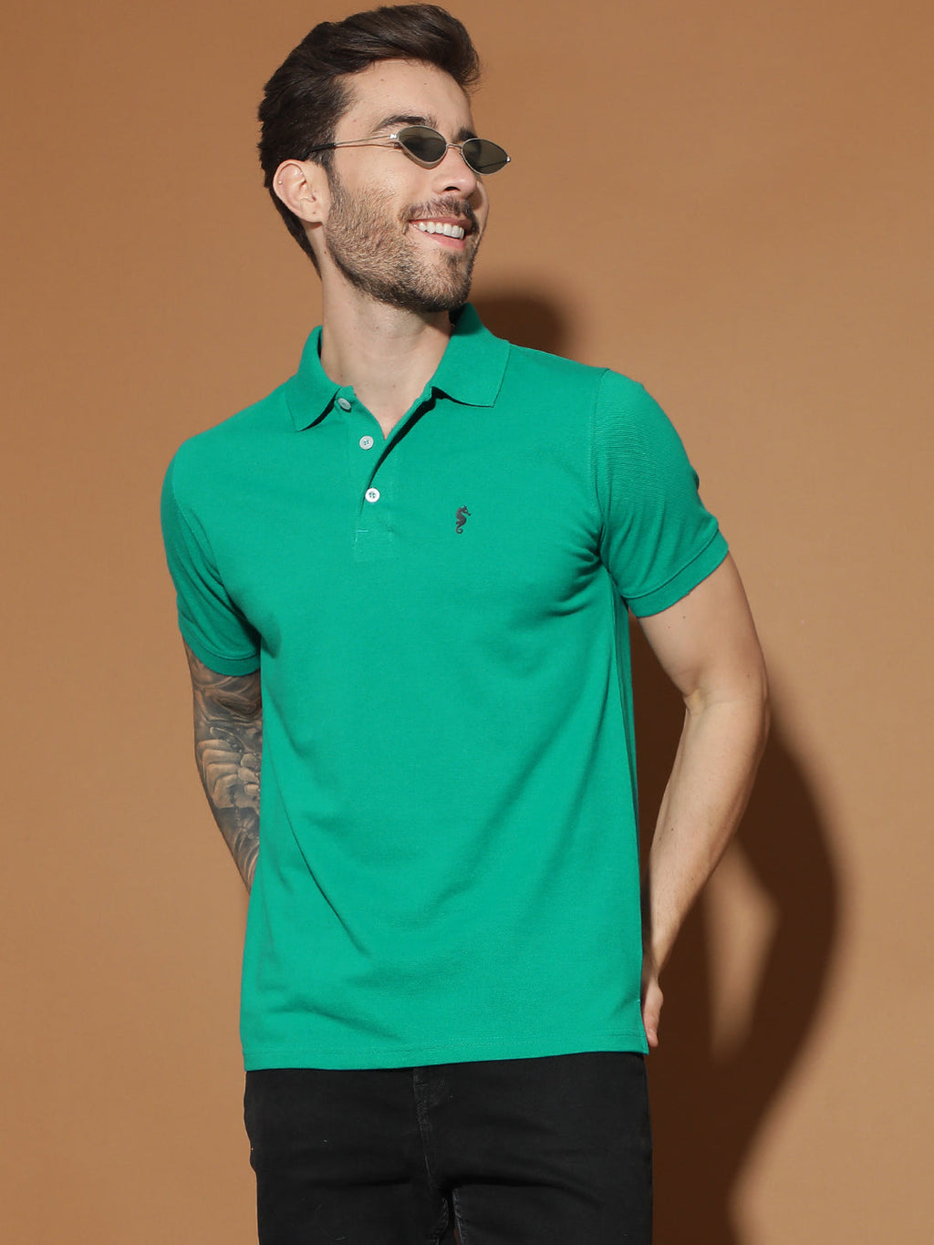 Polo Neck Half Sleeve Casual T-Shirt