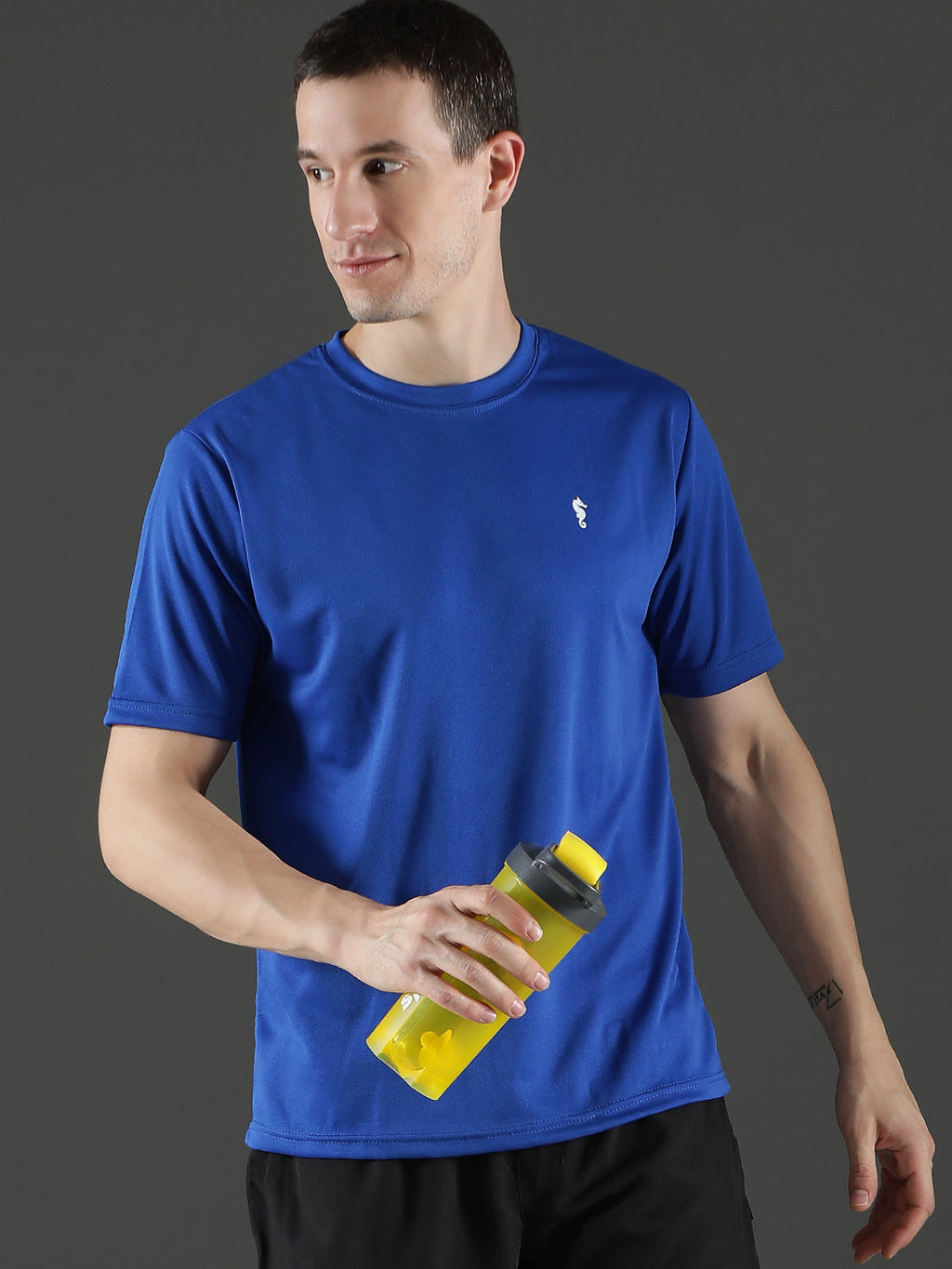 Slim Fit Half Sleeve Round Neck T-Shirt