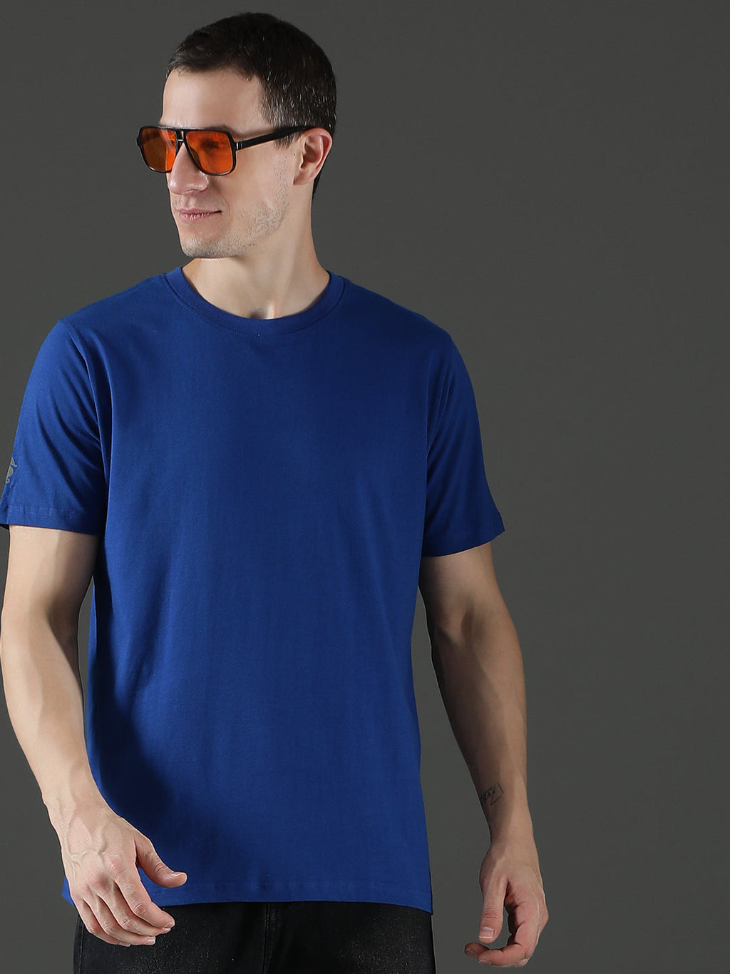Single Jersey Round Neck Regular Fit Half Sleeve Casual T-Shirt
