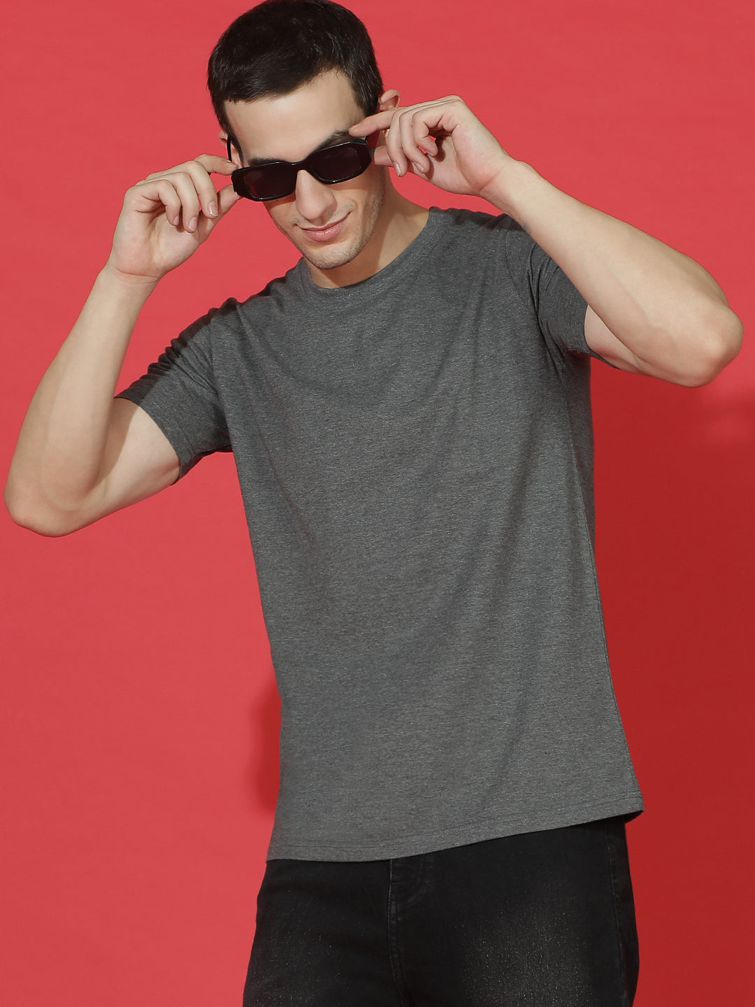 Single Jersey Round Neck Regular Fit Half Sleeve Casual T-Shirt