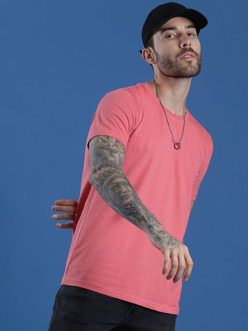 Single Jersey Round Neck Regular Fit Half Sleeve Casual T-Shirt