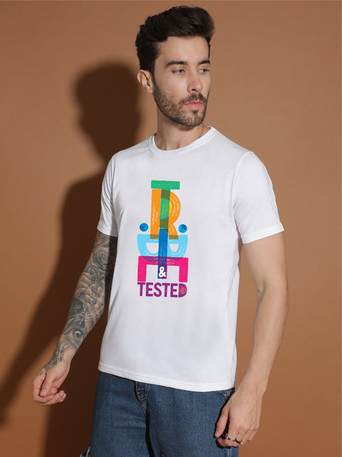 Breezer Tribe Men’s Cotton Single Jersey Round Neck Regular Fit Printed Half Sleeve Casual T-Shirt