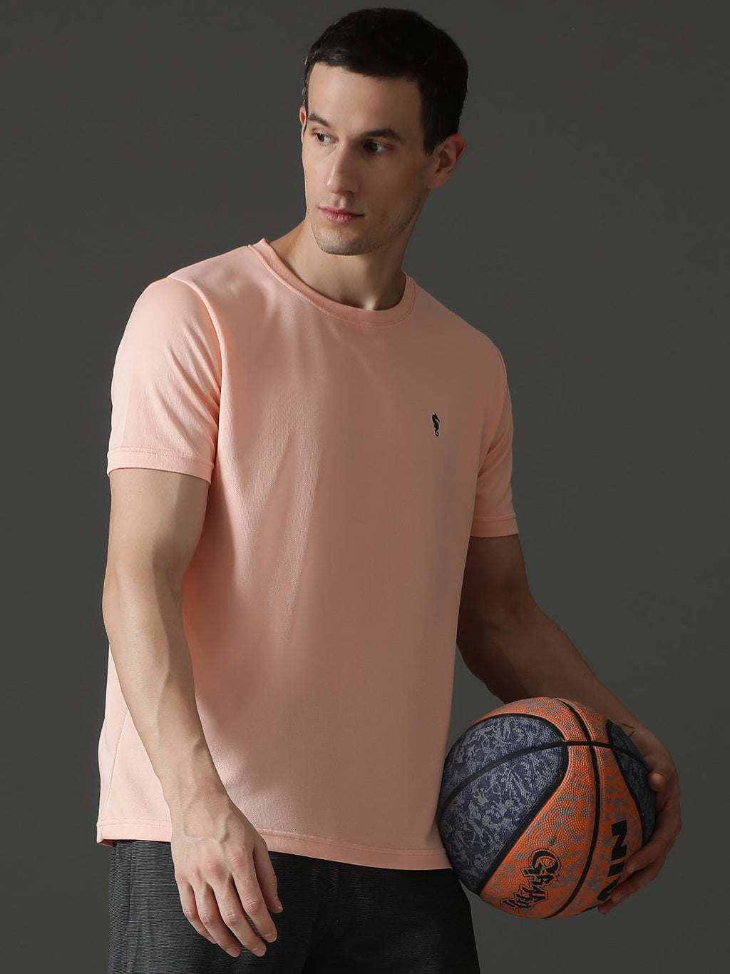 Round Neck Half Sleeve Slim Fit Casual Wear T-Shirt