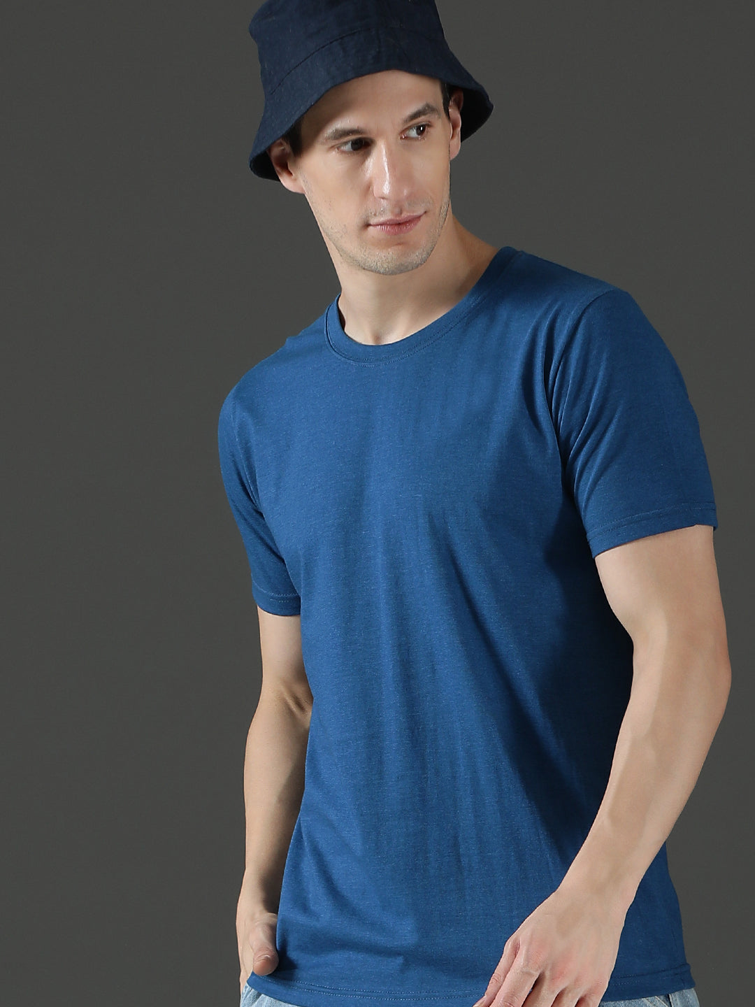 Single Jersey Round Neck Regular Fit Half Sleeve Casual T-Shirt