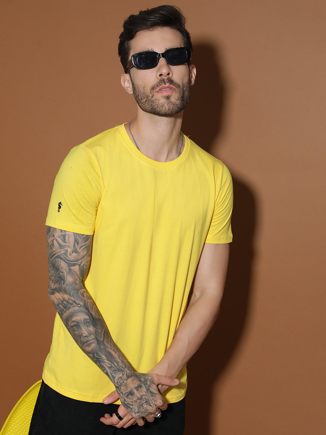 Single Jersey Round Neck Regular Fit Half Sleeve Casual T-Shirt