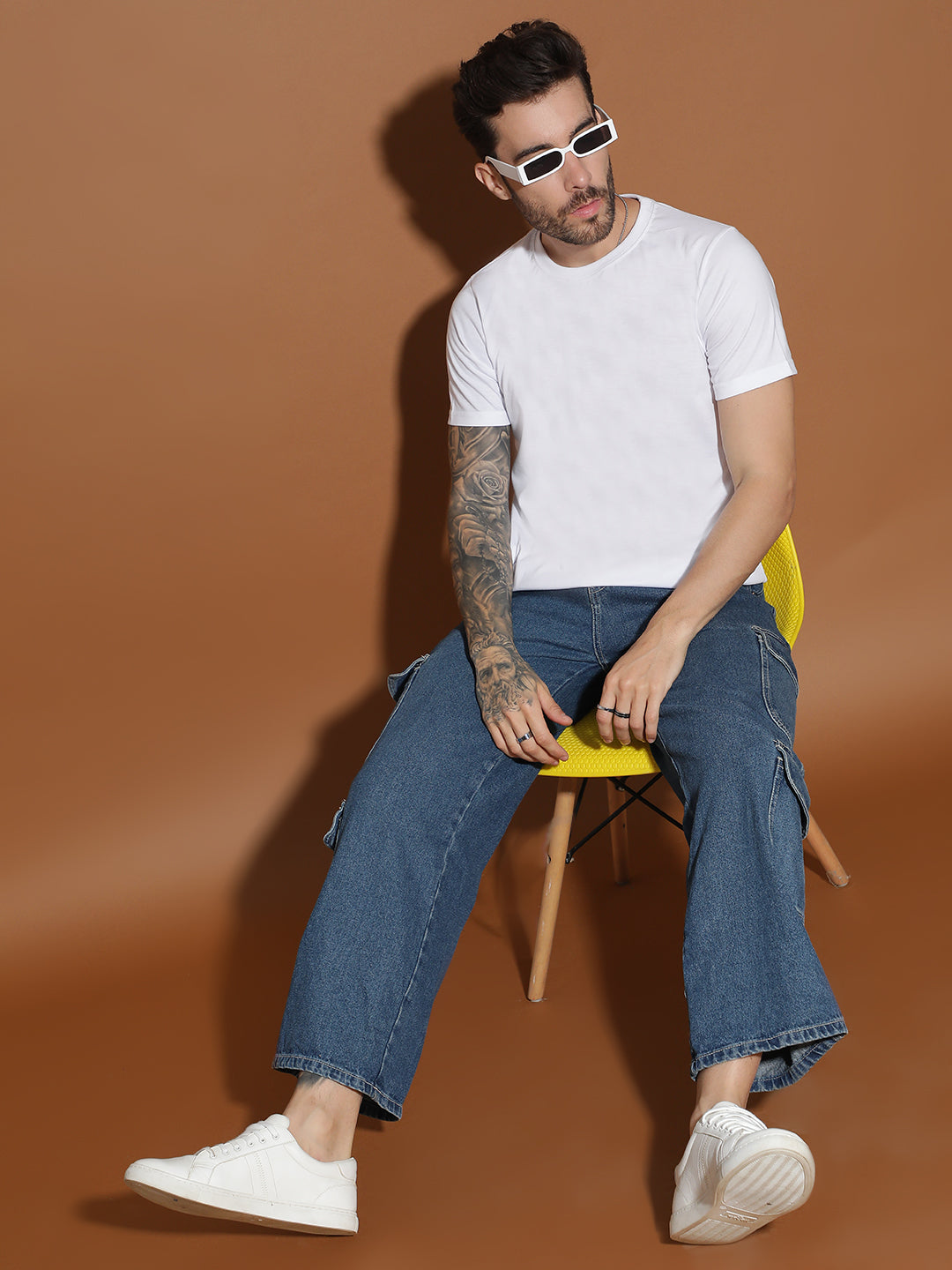 Single Jersey Round Neck Regular Fit Half Sleeve Casual T-Shirt