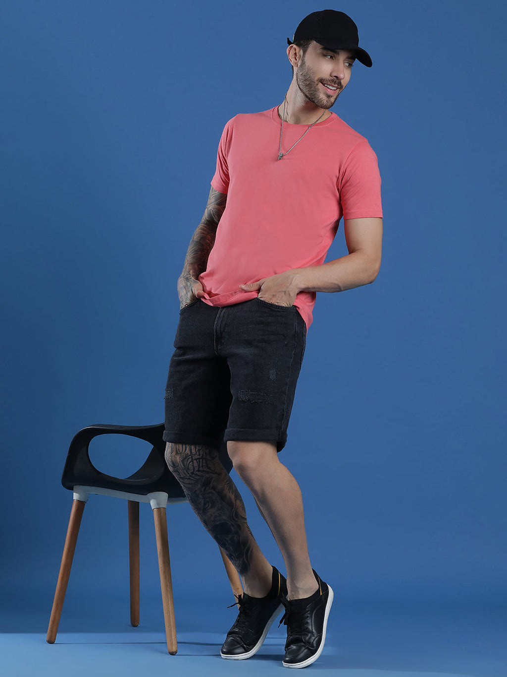 Single Jersey Round Neck Regular Fit Half Sleeve Casual T-Shirt