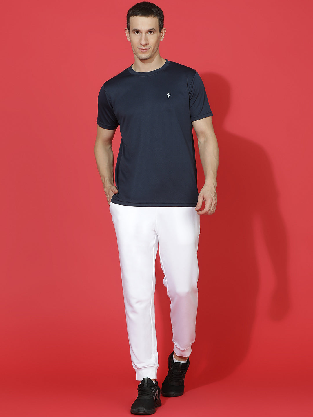 Slim Fit Half Sleeve Round Neck T-Shirt