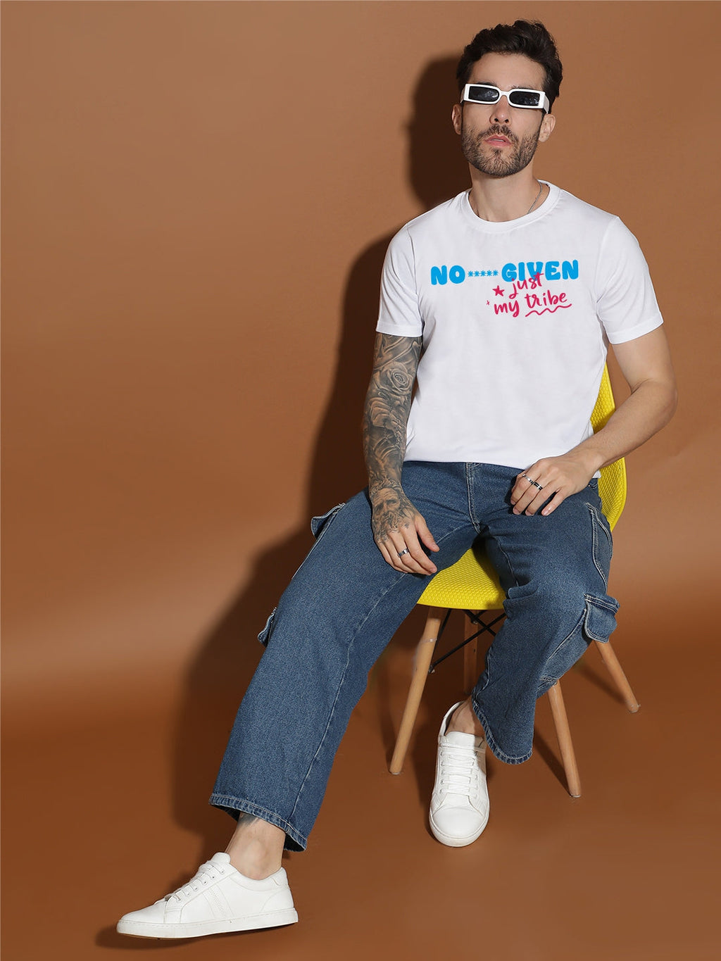Breezer Tribe Cotton Single Jersey Printed Men’s Casual T-Shirt | Round Neck, Half Sleeves