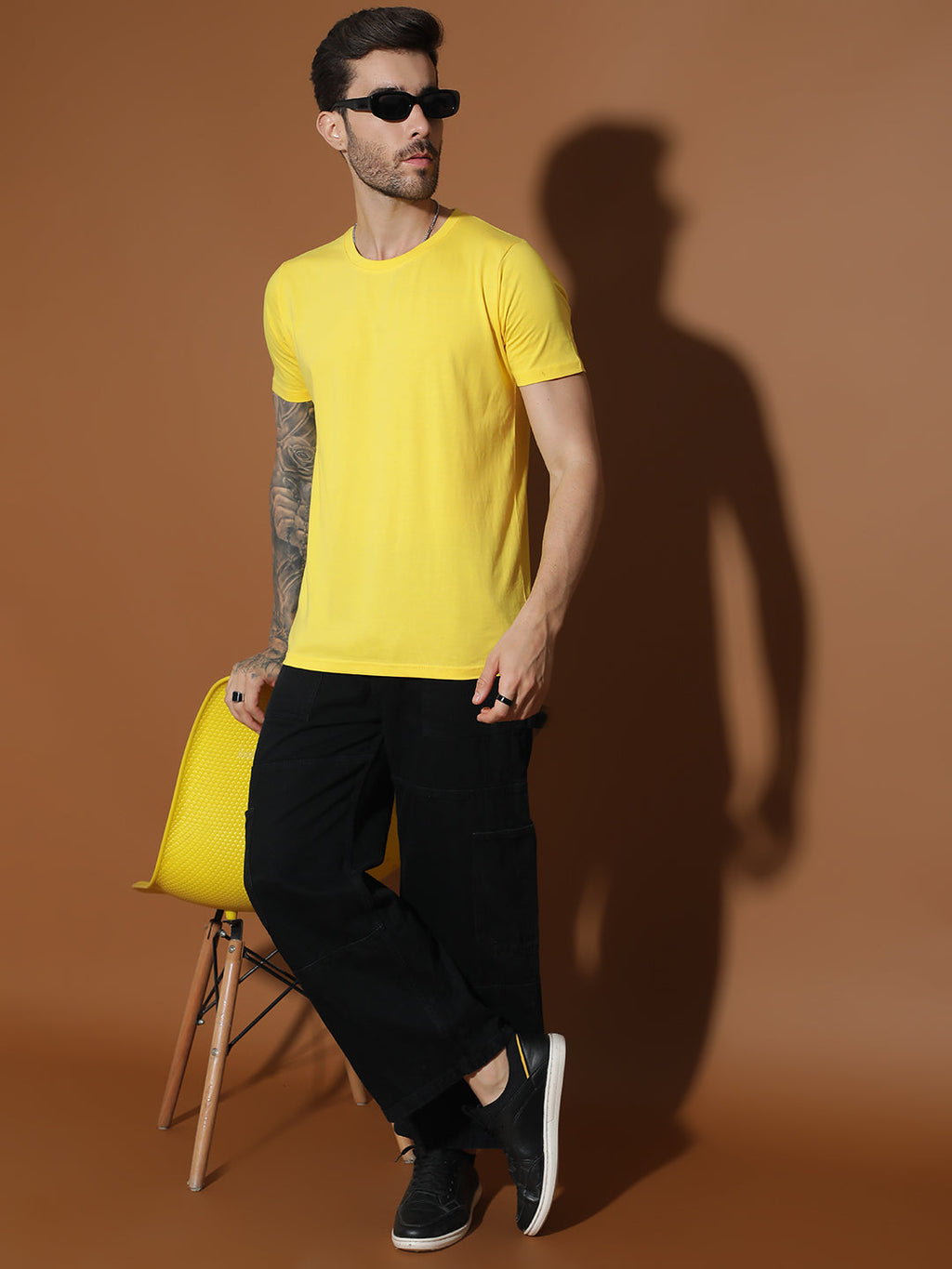 Single Jersey Round Neck Regular Fit Half Sleeve Casual T-Shirt