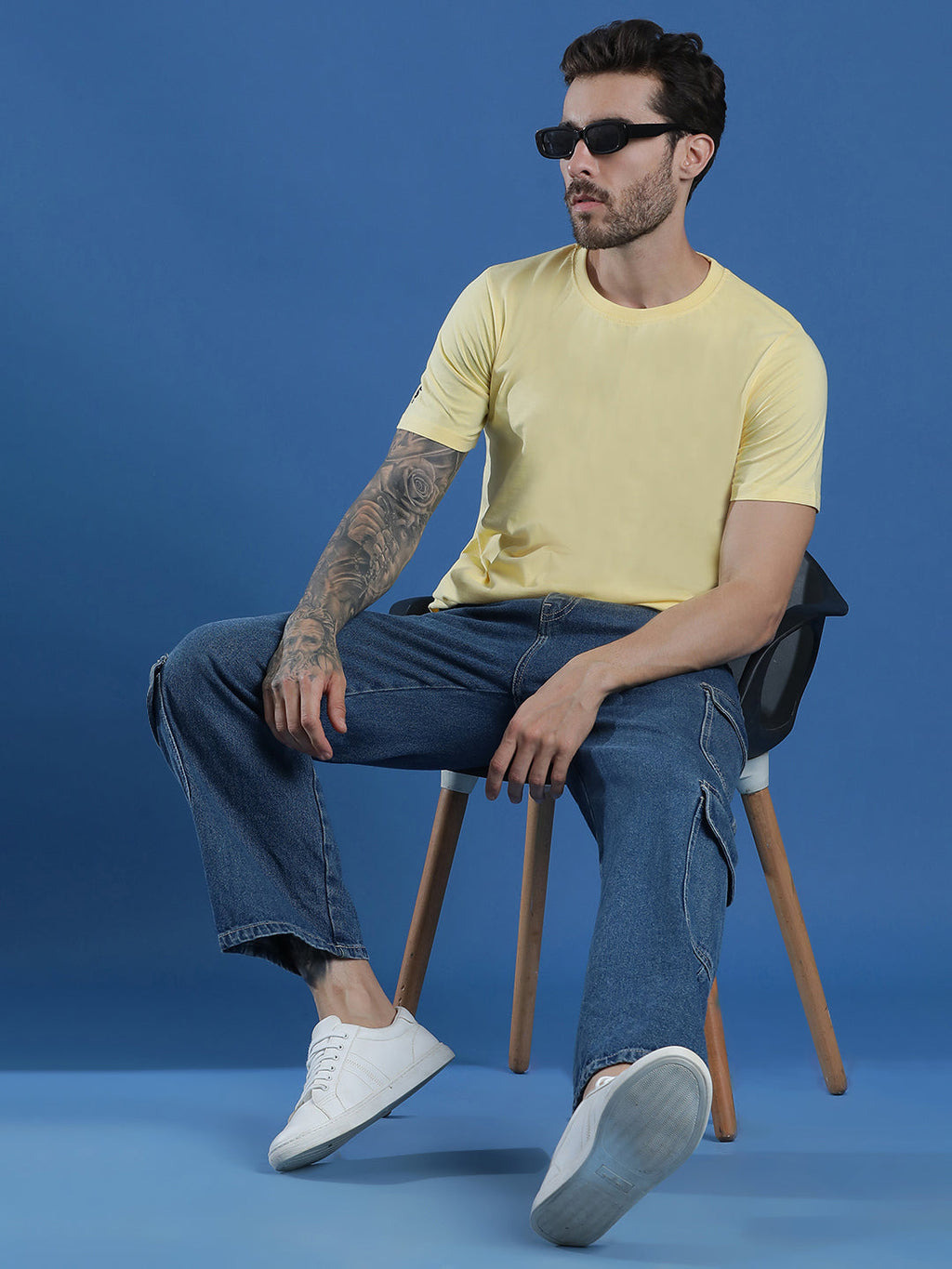 Single Jersey Round Neck Regular Fit Half Sleeve Casual T-Shirt