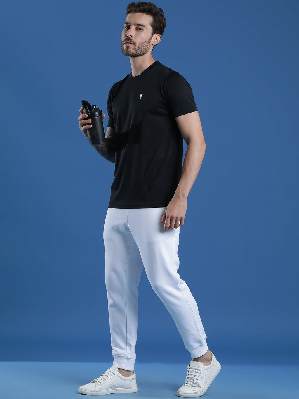 Slim Fit Half Sleeve Round Neck T-Shirt
