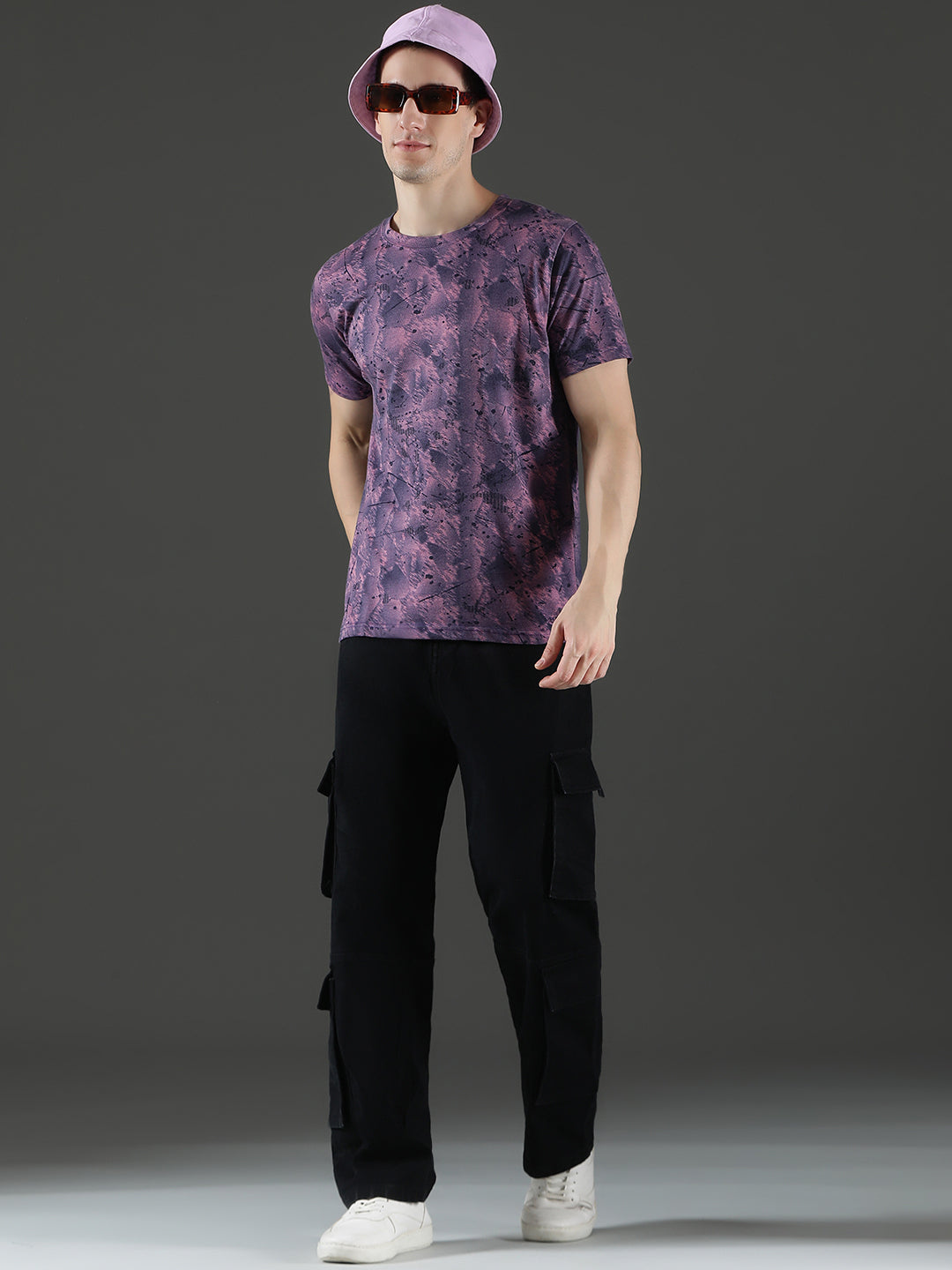 Single Jersey Round Neck Slim Fit Printed Half Sleeve T-Shirt