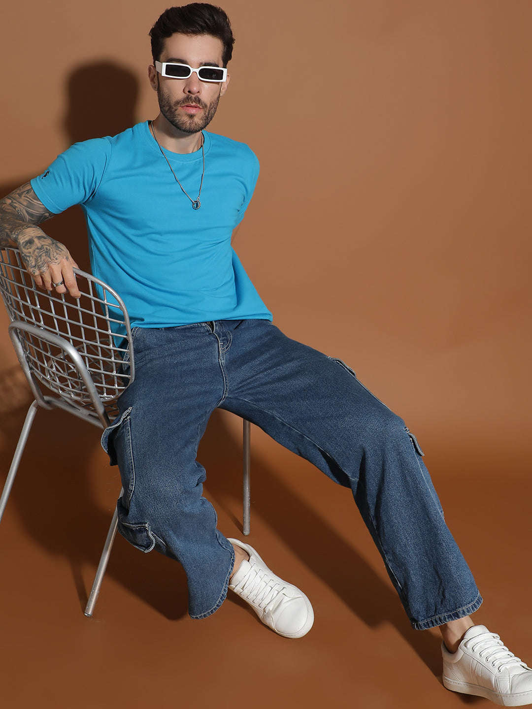 Single Jersey Round Neck Regular Fit Half Sleeve Casual T-Shirt