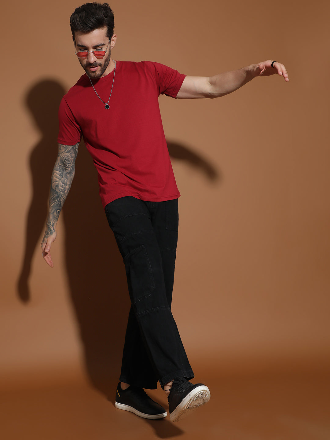 Single Jersey Round Neck Regular Fit Half Sleeve Casual T-Shirt