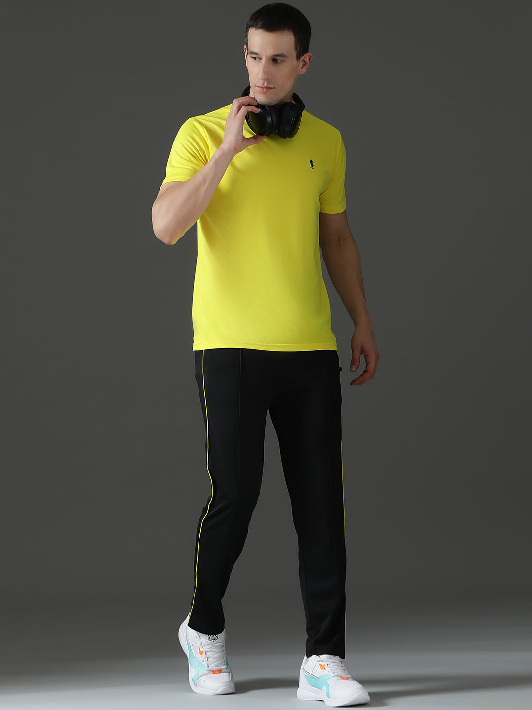 Slim Fit Half Sleeve Round Neck T-Shirt