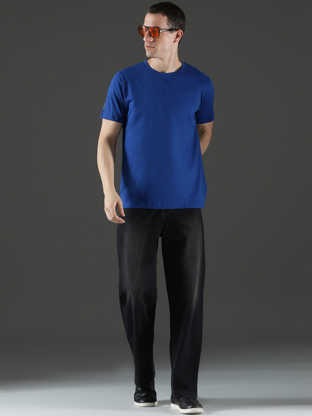 Single Jersey Round Neck Regular Fit Half Sleeve Casual T-Shirt
