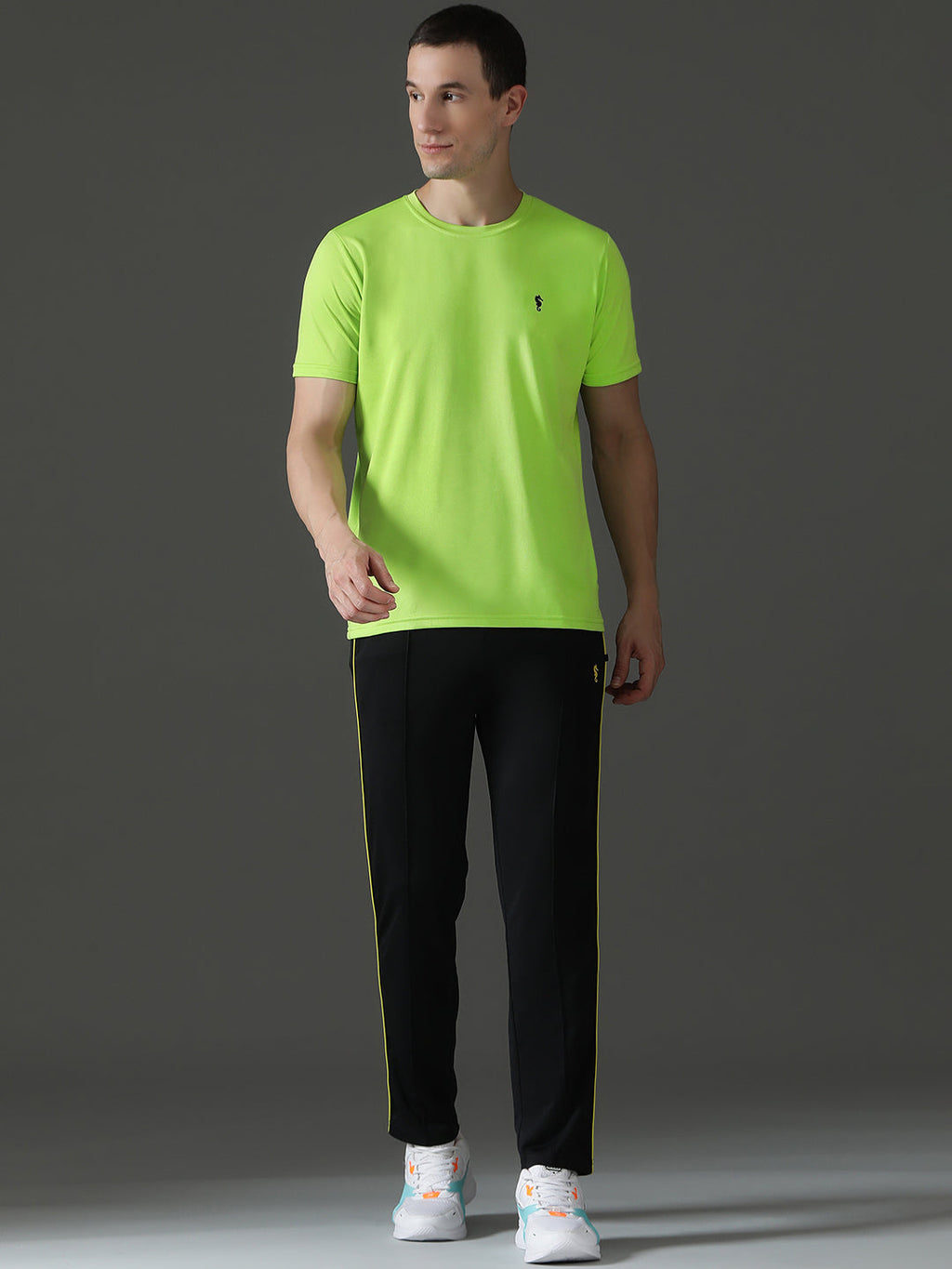 Slim Fit Half Sleeve Round Neck T-Shirt