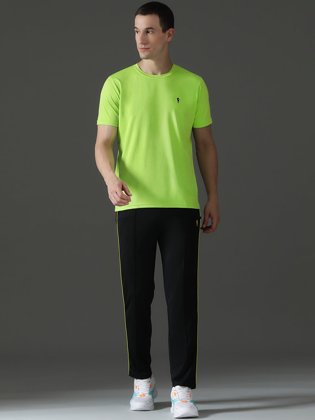 Slim Fit Half Sleeve Round Neck T-Shirt