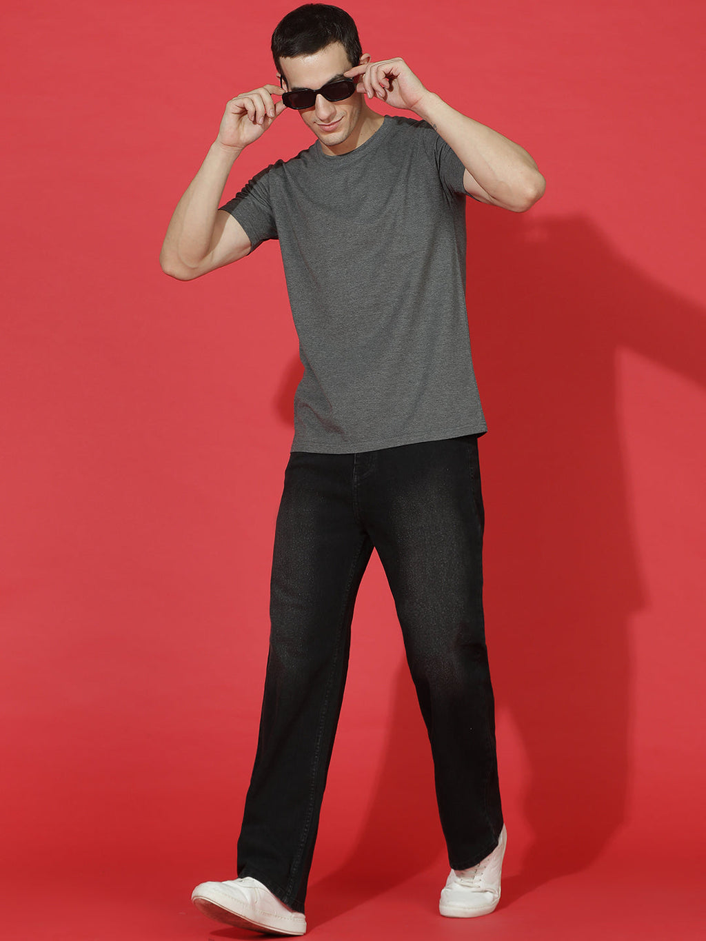 Single Jersey Round Neck Regular Fit Half Sleeve Casual T-Shirt