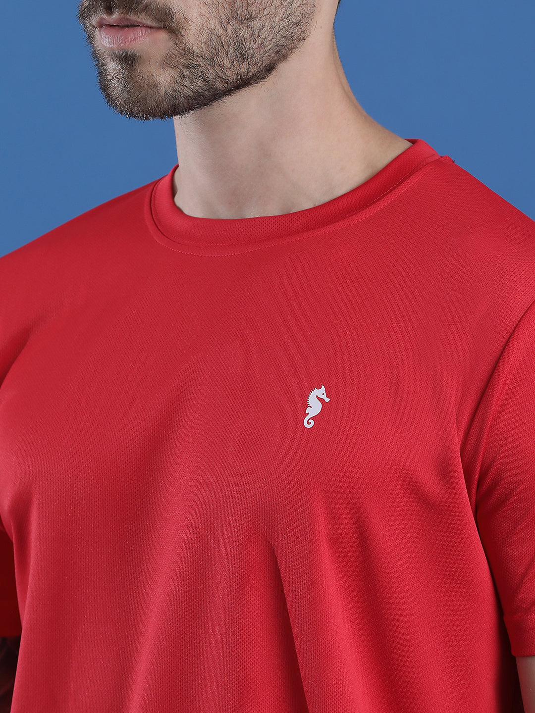 Slim Fit Half Sleeve Round Neck T-Shirt