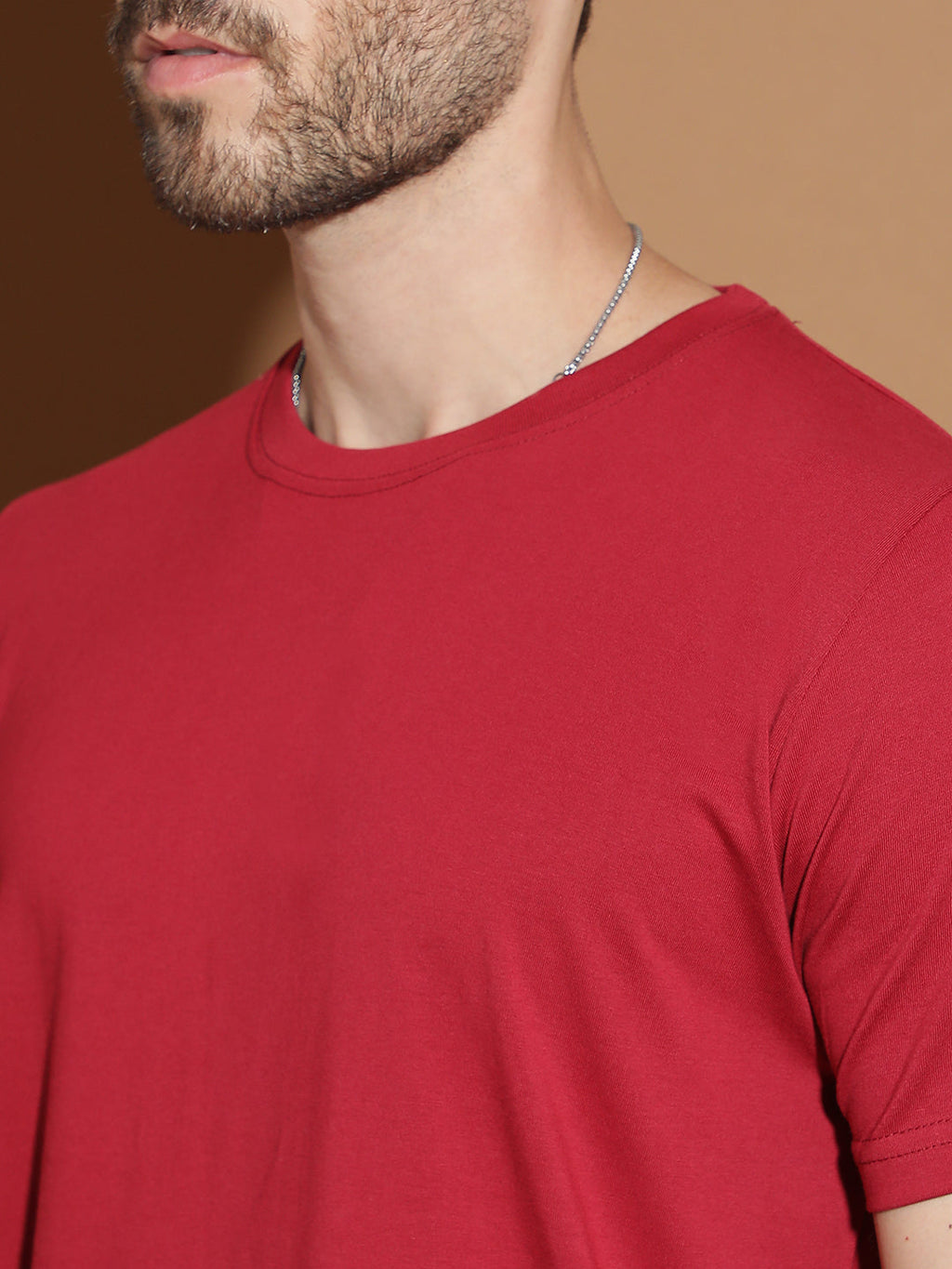 Single Jersey Round Neck Regular Fit Half Sleeve Casual T-Shirt