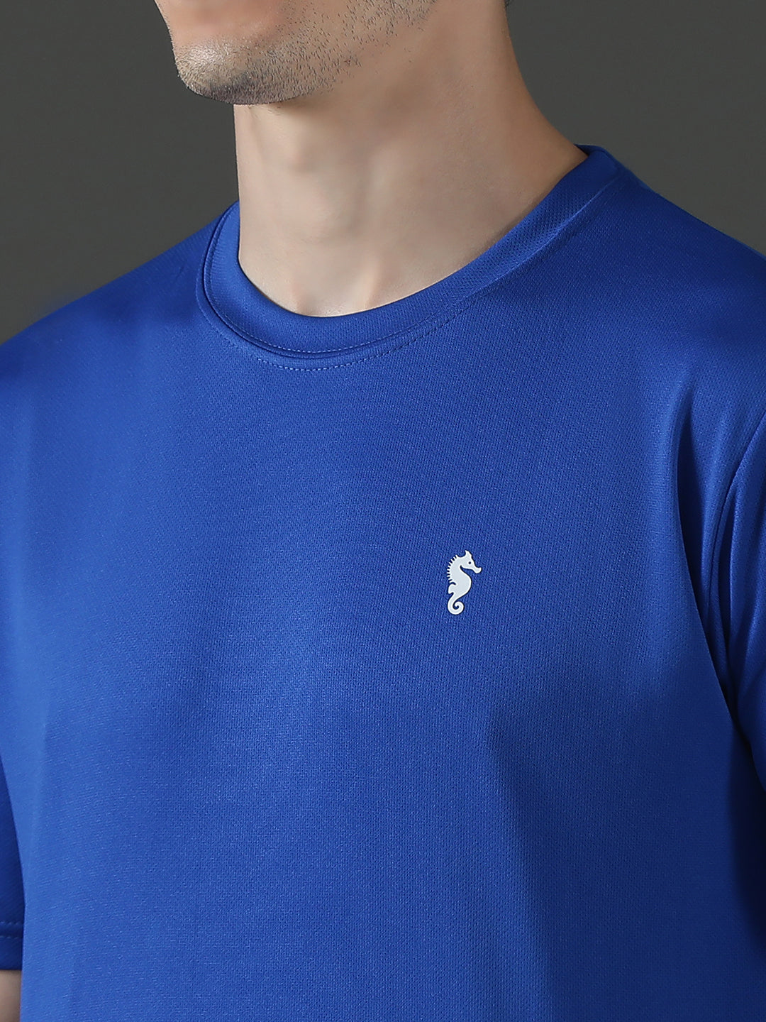 Slim Fit Half Sleeve Round Neck T-Shirt