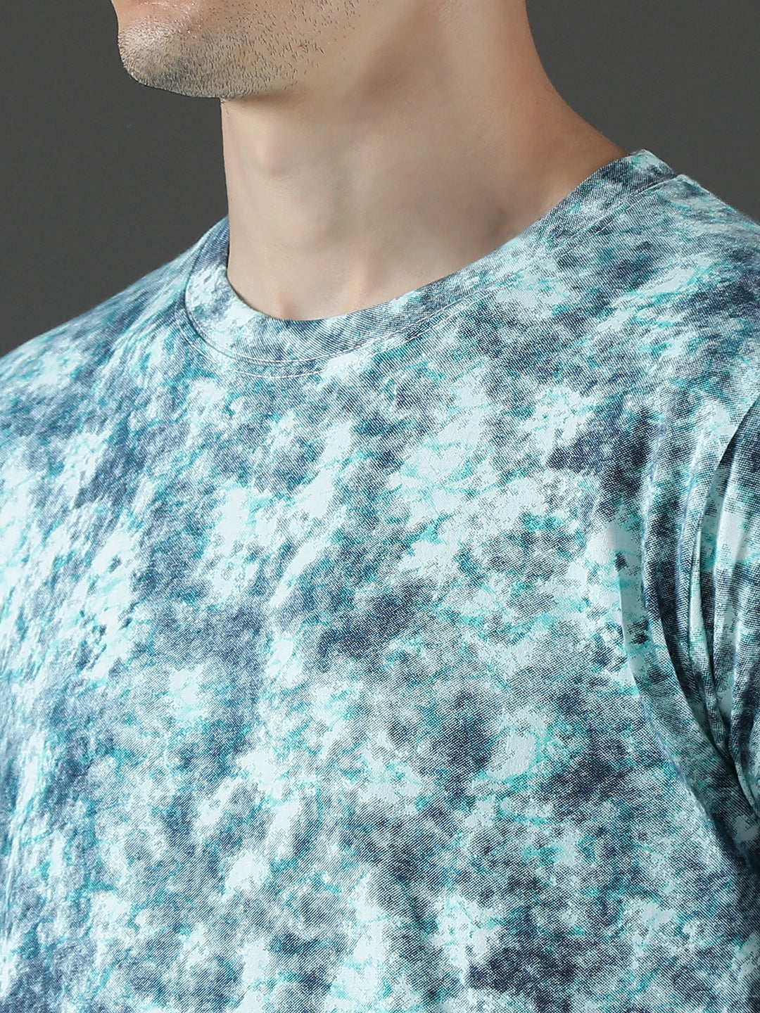 Single Jersey Round Neck Slim Fit Printed Half Sleeve T-Shirt