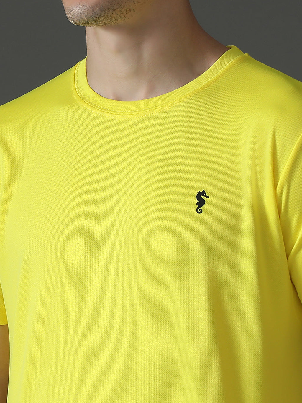 Slim Fit Half Sleeve Round Neck T-Shirt