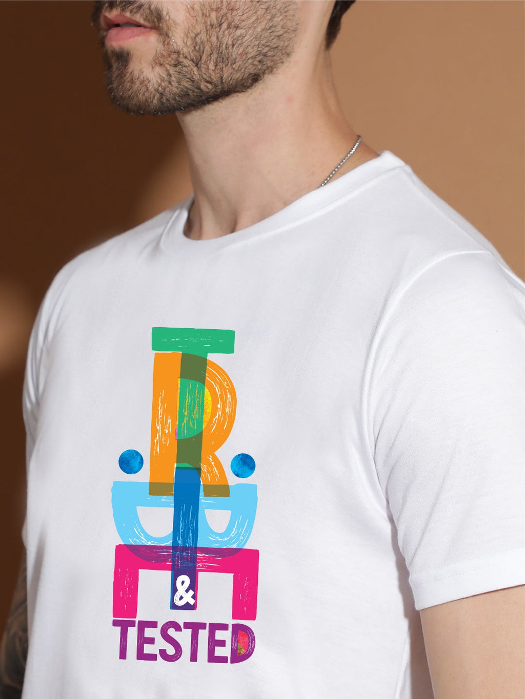 Breezer Tribe Men’s Cotton Single Jersey Round Neck Regular Fit Printed Half Sleeve Casual T-Shirt