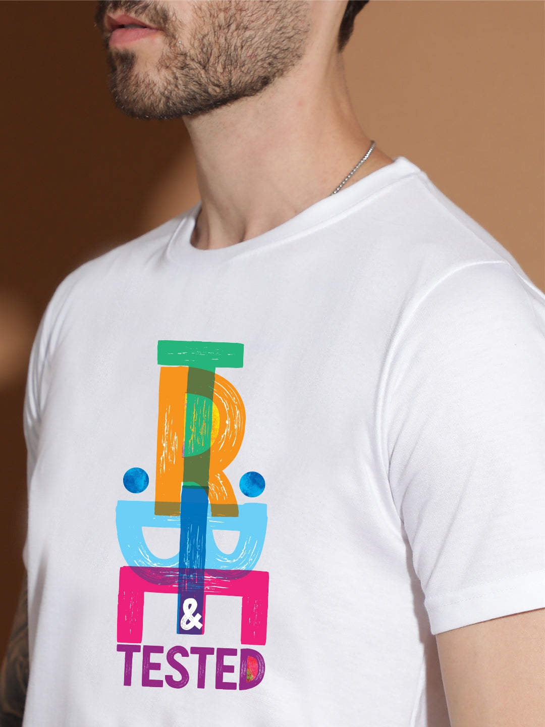Breezer Tribe Men’s Cotton Single Jersey Round Neck Regular Fit Printed Half Sleeve Casual T-Shirt
