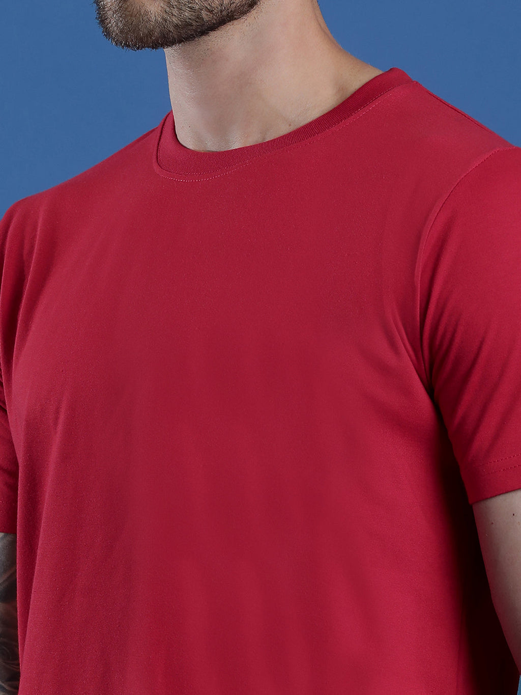 Single Jersey Round Neck Regular Fit Half Sleeve Casual T-Shirt