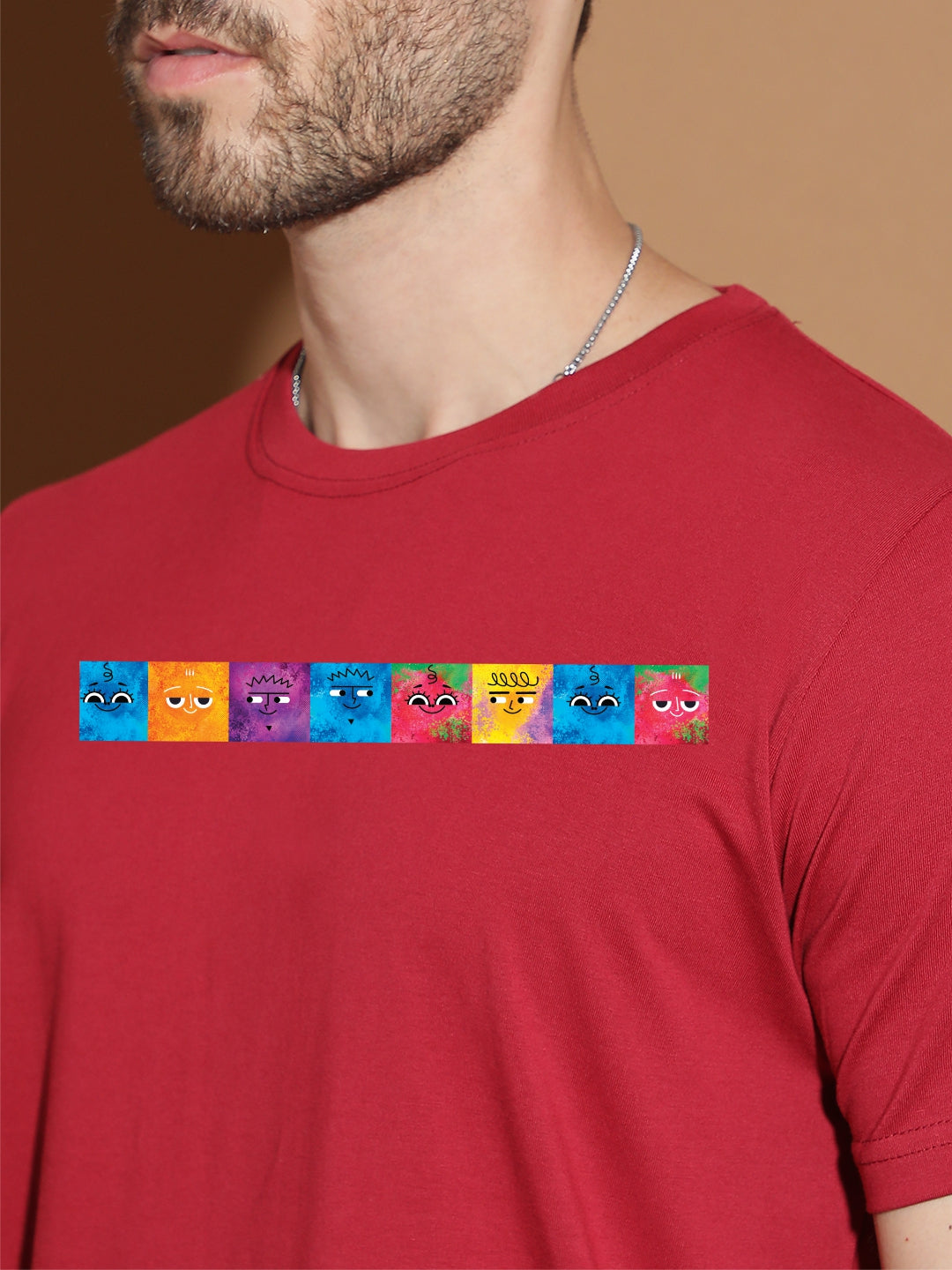 Breezer Tribe Men’s Cotton Jersey Half Sleeve Round Neck Regular Fit Printed Casual Tee