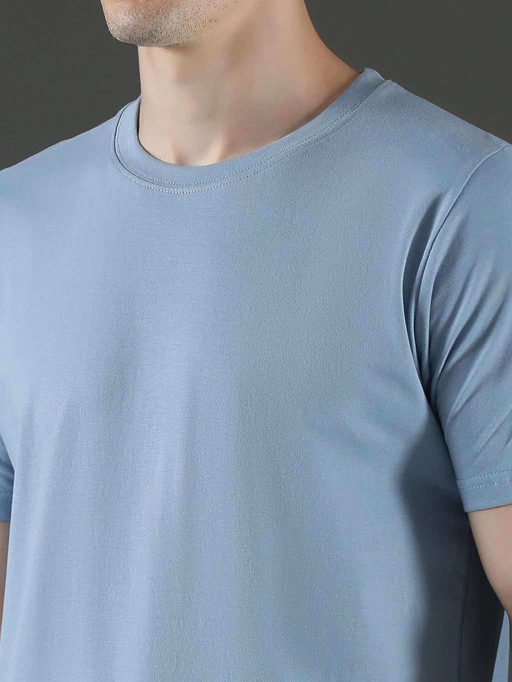 Single Jersey Round Neck Regular Fit Half Sleeve Casual T-Shirt