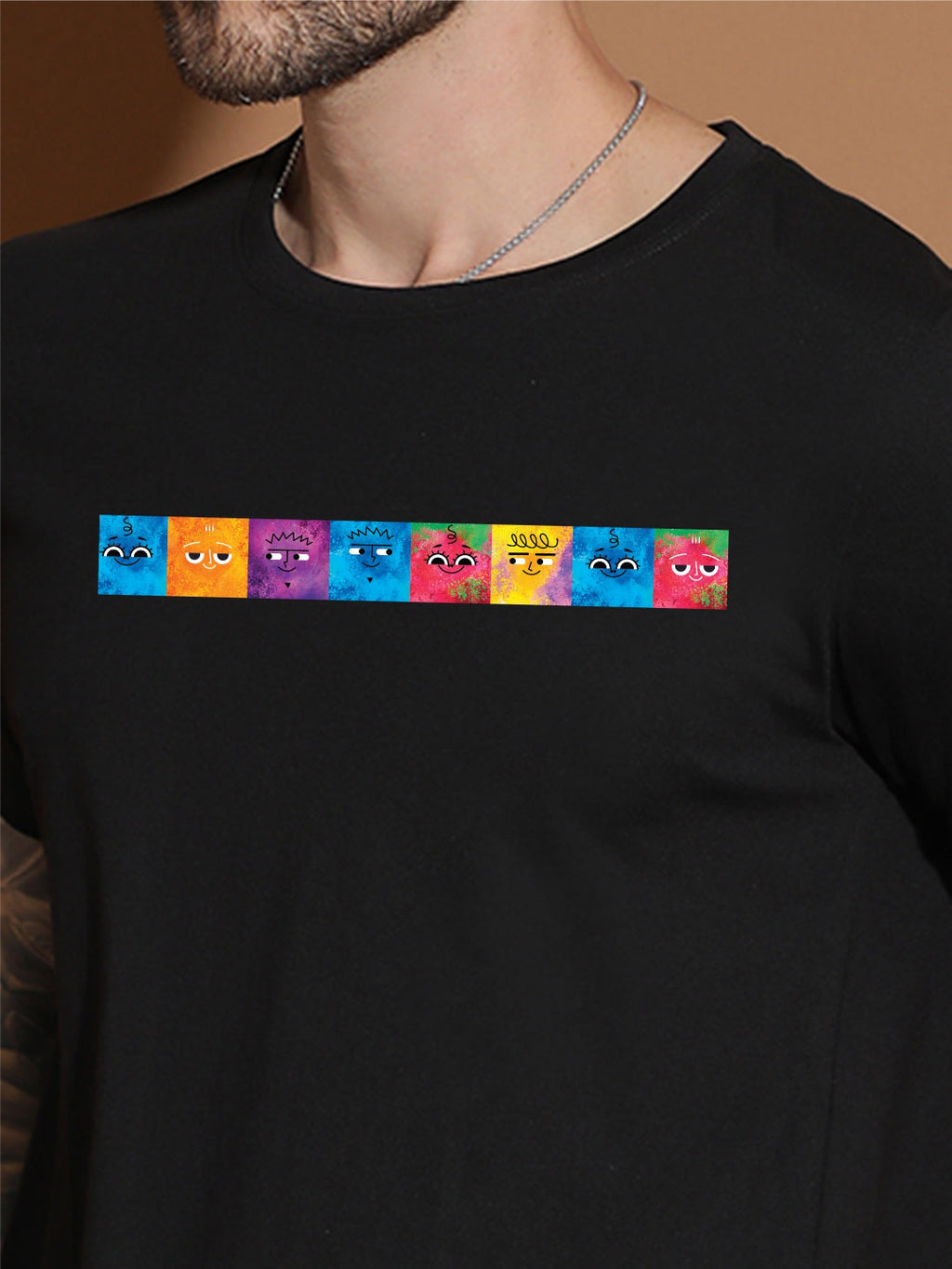 Breezer Tribe Men’s Cotton Jersey Half Sleeve Round Neck Regular Fit Printed Casual Tee