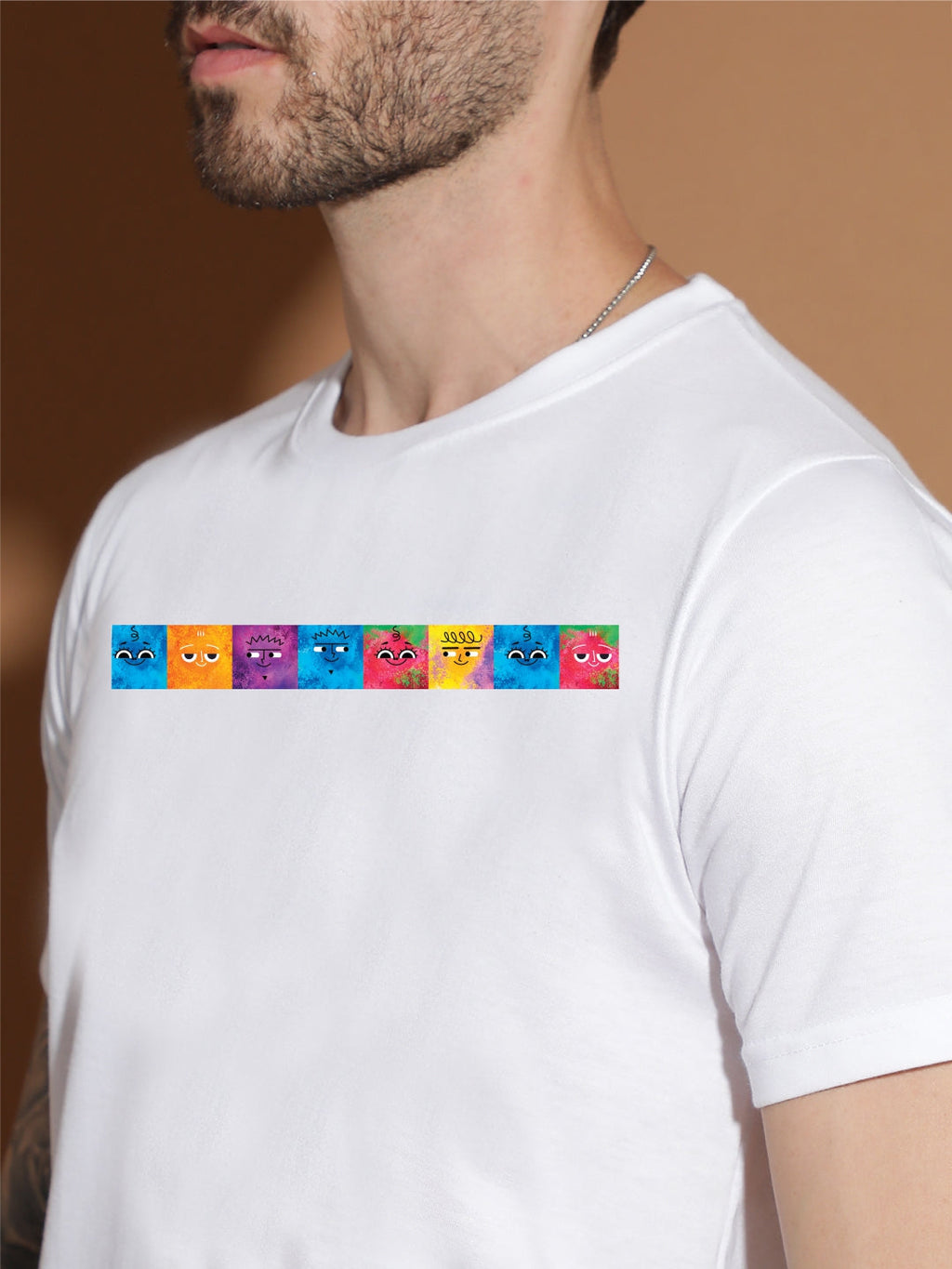 Breezer Tribe Men’s Cotton Jersey Half Sleeve Round Neck Regular Fit Printed Casual Tee