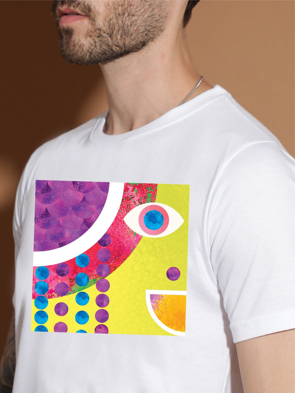 Breezer Tribe Cotton Printed Casual T-Shirt for Men | Round Neck, Half Sleeves, Regular Fit