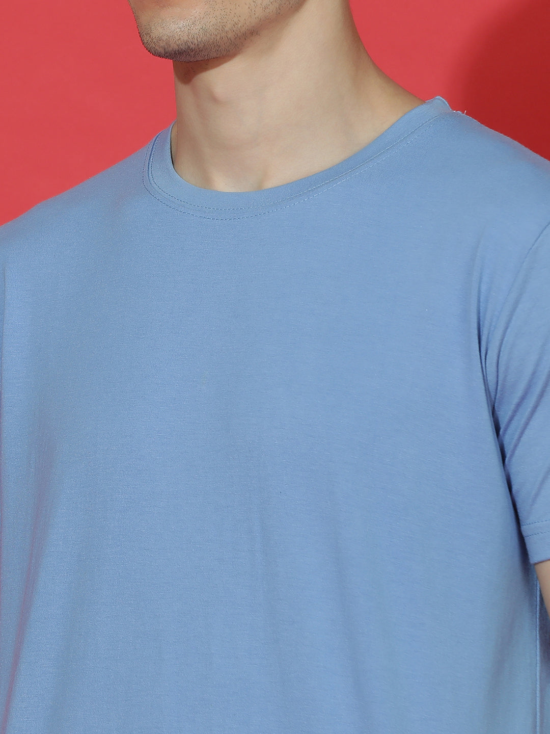 Single Jersey Round Neck Regular Fit Half Sleeve Casual T-Shirt