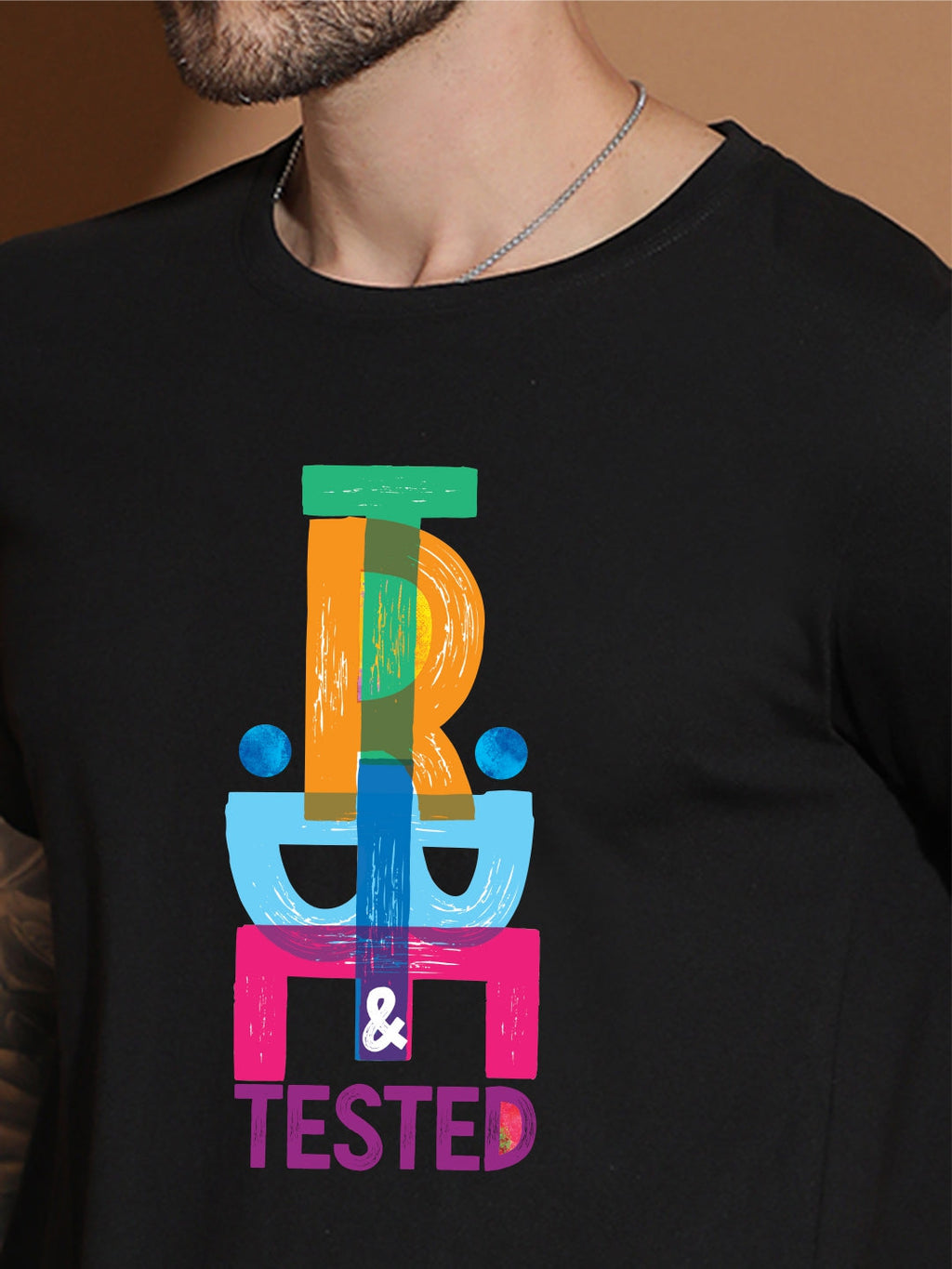 Breezer Tribe Men’s Cotton Single Jersey Round Neck Regular Fit Printed Half Sleeve Casual T-Shirt
