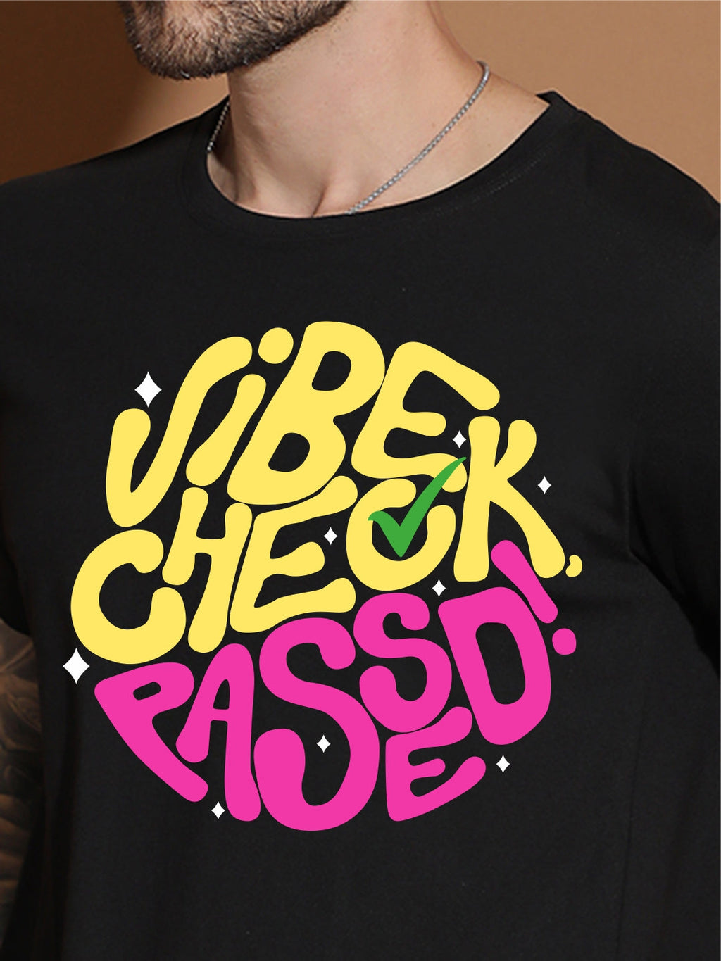 Breezer Tribe White Round Neck Cotton T-Shirt for Men | Regular Fit, Half Sleeves, Casual Printed Style