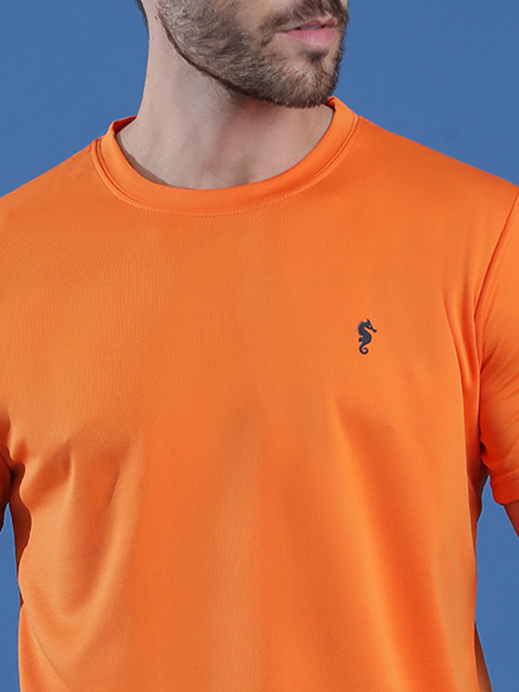 Slim Fit Half Sleeve Round Neck T-Shirt