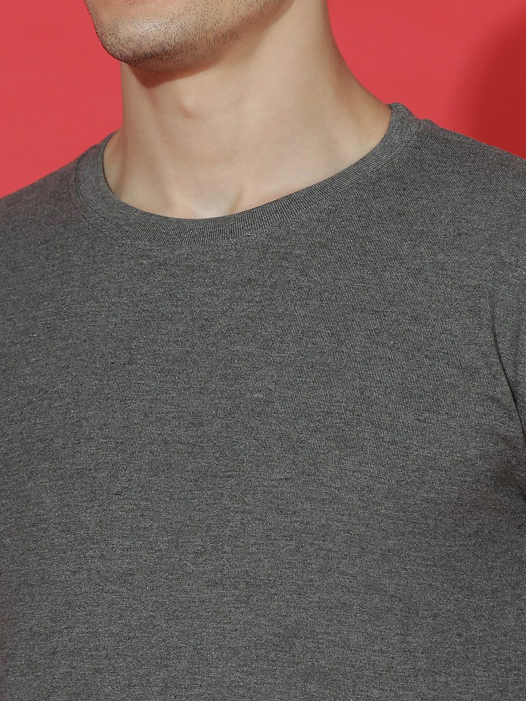 Single Jersey Round Neck Regular Fit Half Sleeve Casual T-Shirt